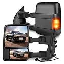 SCITOO Towing Mirrors Compatible with 1999-2015 For Ford For F250/F350 Pair
