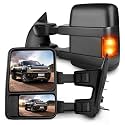 SCITOO Towing Mirrors Compatible For Ford For F250 08-16 Pickup Pair Set