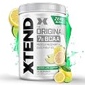 Xtend Scivation Bcaas Powder for Adults(Pre-Workout, 7G Bcaas, 0G Carbs,Sugar &amp; Calories, 3.5 Leucine, 2.5G L-Glutamine, 1G Citrulline Malate) - 420 Gm, 30 Servings (Lemon Lime)
