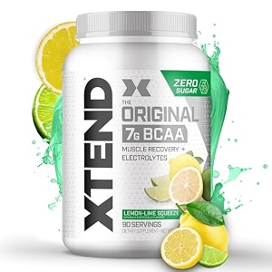 scivation xtend bcaas pre-workout 7g bcaas 0g carbssugar amp calories 35 leucine 25g l-glutamine 1g citrulline malate - 1291 g 90 servings lemon lime