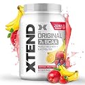 Scivation Xtend BCAAs (Pre-Workout, 7g BCAAs, 0g Carbs,Sugar &amp; Calories, 3.5 Leucine, 2.5g L-Glutamine, 1g Citrulline Malate) - 1291 g, 90 Servings (Fruit Punch)