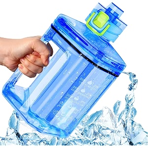 scizor sports water bottle - 22 l i large sports bottle i bpa free i water jug i 22 litres i leak-proof i gallon water bottle for fitness i sports i gym blue