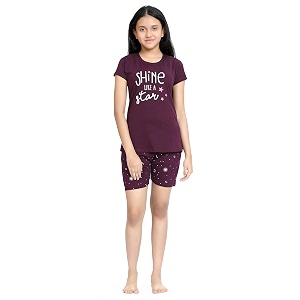 Kids Night Suit for Girls - Cotton