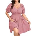 SCOMCHIC Womens Plus Size Summer Casual Sun Dress
