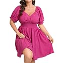 SCOMCHIC Womens Plus Size Summer Casual Sun Dress