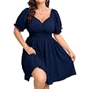 SCOMCHIC Womens Plus Size Summer Casual Sun Dress