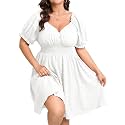 SCOMCHIC Womens Plus Size Summer Casual Sun Dress