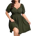 SCOMCHIC Womens Plus Size Summer Casual Sun Dress