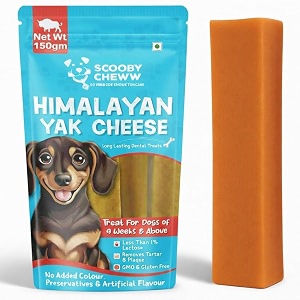 scooby cheww himalayan yak stick dog treat carrot flavour  100 natural vegetarian yak cheese chew  protein amp calcium-rich dental hygiene snack  nutritious long-lasting chew for all breeds