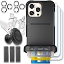 Scooch for iPhone 16 Pro Max Wallet Case Card Holder, Wingmate, Black