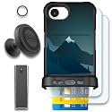 Scooch for iPhone 17e/16e Wallet Case Card Holder, Wingmate, Midnight Ridge