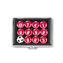 SCOPRO Soccer Coaching Magnets, Numbered Magnetic Player Markers for Soccer Coaching Board and Dry Erase Board Training, Red