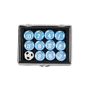 SCOPRO Soccer Coaching Magnets, Numbered Magnetic Player Markers for Soccer Coaching Board and Dry Erase Board Training, Light Blue