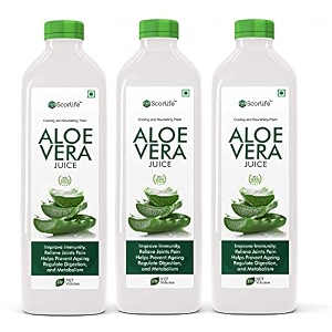 scorlife aloevera juice 1000ml pack of 3