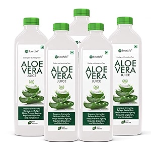 scorlife aloevera juice 1000ml pack of 5