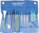 Scorpion Watch Battery Changing Kit (8 pcs) in Vinyl pouch 8-piece Watch Repair Kit