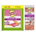 Scotch-Brite Combo |Sponge Wipe Large 5N + Microfiber Kitchen Wipe 1N |, Polyester