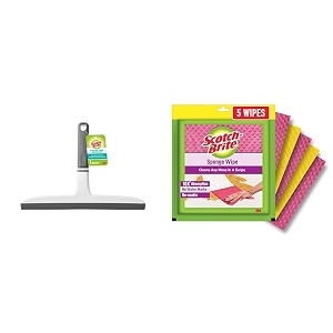 scotch-brite kit squeegee dual blade grey amp white