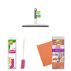 scotch-brite kit squeegee dual blade grey amp white