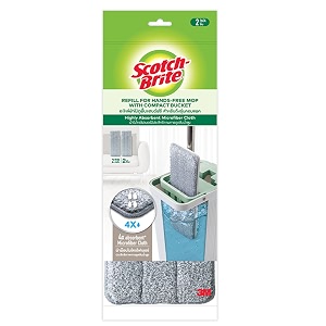 scotch-brite plastic refill handsfree mop with bucket