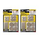 Scotch Felt Pads, Round, Assorted Sizes, Beige, 2 Pack (324 Pieces)