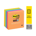 Scotch Rio de Janeiro Collection 90 Sheets Super Sticky Notes, 5 Colors