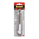 Scotch Titanium Snap-Off Utility Knife – Small 9mm Precision Cutter with Click & Lock Blade, Comfort Grip Handle (Titanium Stays Sharp 3X Longer)