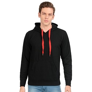 Scott International Mens Solid Cotton Hoodies for