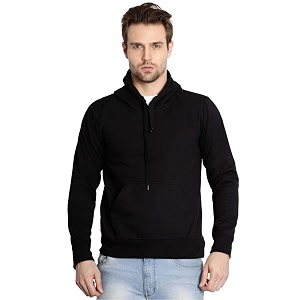 Scott International Mens Solid Cotton Hoodies for