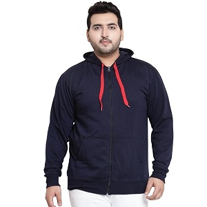 Scott International Mens Solid Cotton Hoodies for
