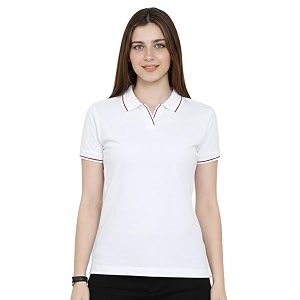 Scott International Womens Cotton Polo T-Shirt