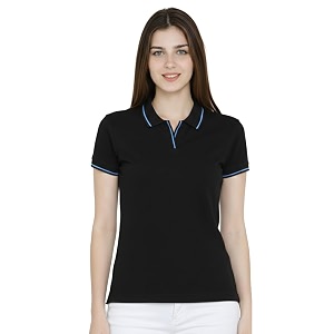 Scott International Womens Cotton Polo T-Shirt