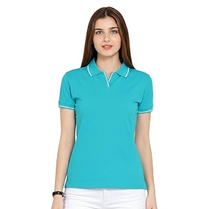 Scott International Womens Cotton Polo T-Shirt