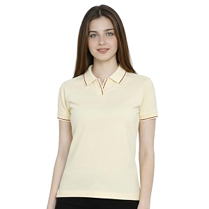 Scott International Womens Cotton Polo T-Shirt