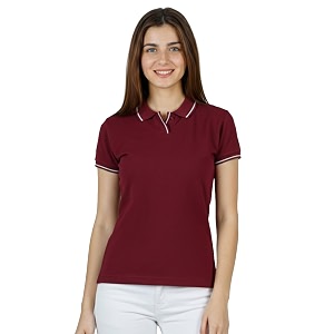 Scott International Womens Cotton Polo T-Shirt