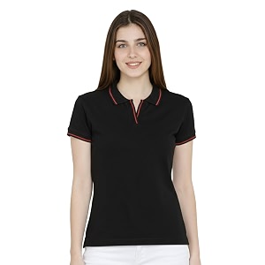 Scott International Womens Cotton Polo T-Shirt