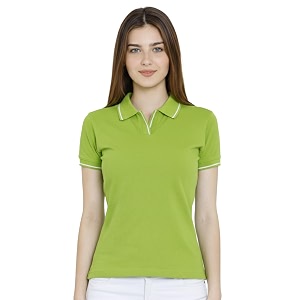 Scott International Womens Cotton Polo T-Shirt