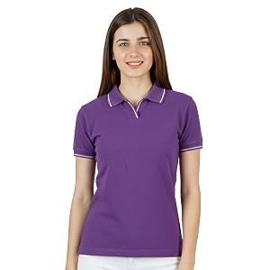 Scott International Womens Cotton Polo T-Shirt