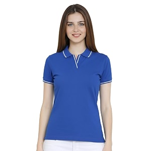 Scott International Womens Cotton Polo T-Shirt