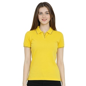 Scott International Womens Cotton Polo T-Shirt