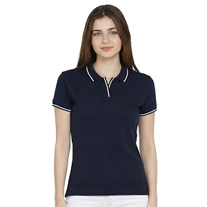 Scott International Womens Cotton Polo T-Shirt