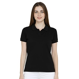 Scott International Womens Cotton Polo T-Shirt