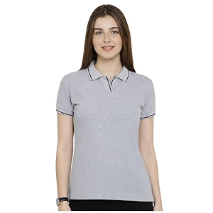 Scott International Womens Cotton Polo T-Shirt