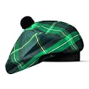 Scottish Hat Tam o Shanter Scottish Bonnet Tartan Hat P.V Tartan (Polyviscose) Wool Blend with Pompom | One Size fits All.