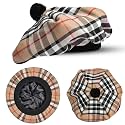 Scottish Hat Tam o Shanter Scottish Bonnet Tartan Hat P.V Tartan (Polyviscose) Wool Blend with Pompom | One Size fits All.