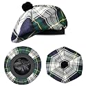 Scottish Hat Tam o Shanter Scottish Bonnet Tartan Hat P.V Tartan (Polyviscose) Wool Blend with Pompom | One Size fits All.