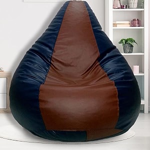 scouch jumbo tan blue teardrop bean bag cover tan blue bean bag without beans