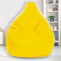 SCOUCH Jumbo Yellow Teardrop Bean Bag Cover (Yellow) (Bean Bag Without Beans)
