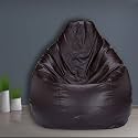 SCOUCH Large Brown Teardrop Bean Bag Cover (Brown) (Bean Bag Without Beans)