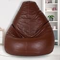 SCOUCH Large Tan Teardrop Bean Bag Cover (Tan) (Bean Bag Without Beans)